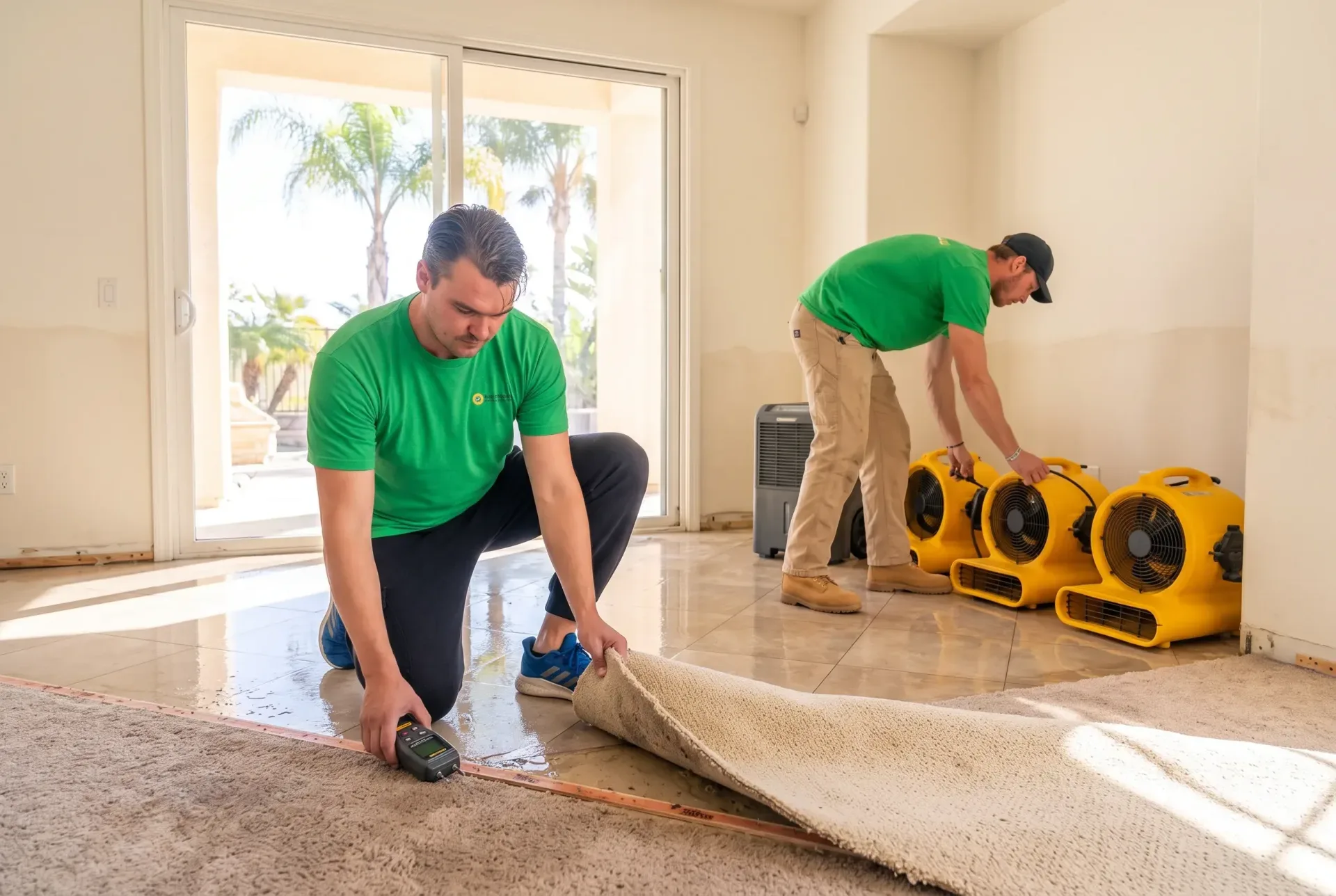 Water damage cleanup in La Jolla