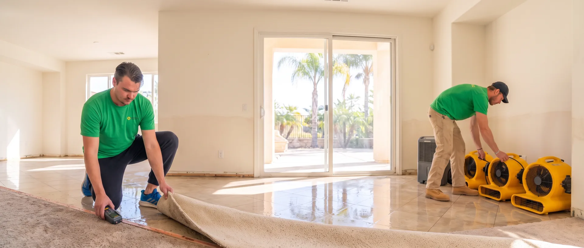Water damage remediation in La Jolla